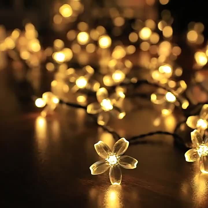 1pc LED Guirlandes Lumineuses En Fleurs De Cerisier Tente De