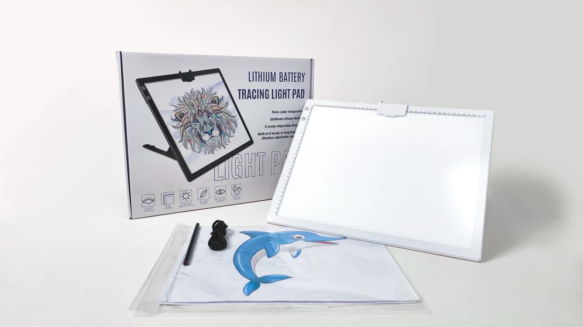 A3 Light Pad Wireless Battery Powered Light Box 6 Levels of Brightness  Light Board for Tracing Diamond Painting, Sketching X-ray - AliExpress
