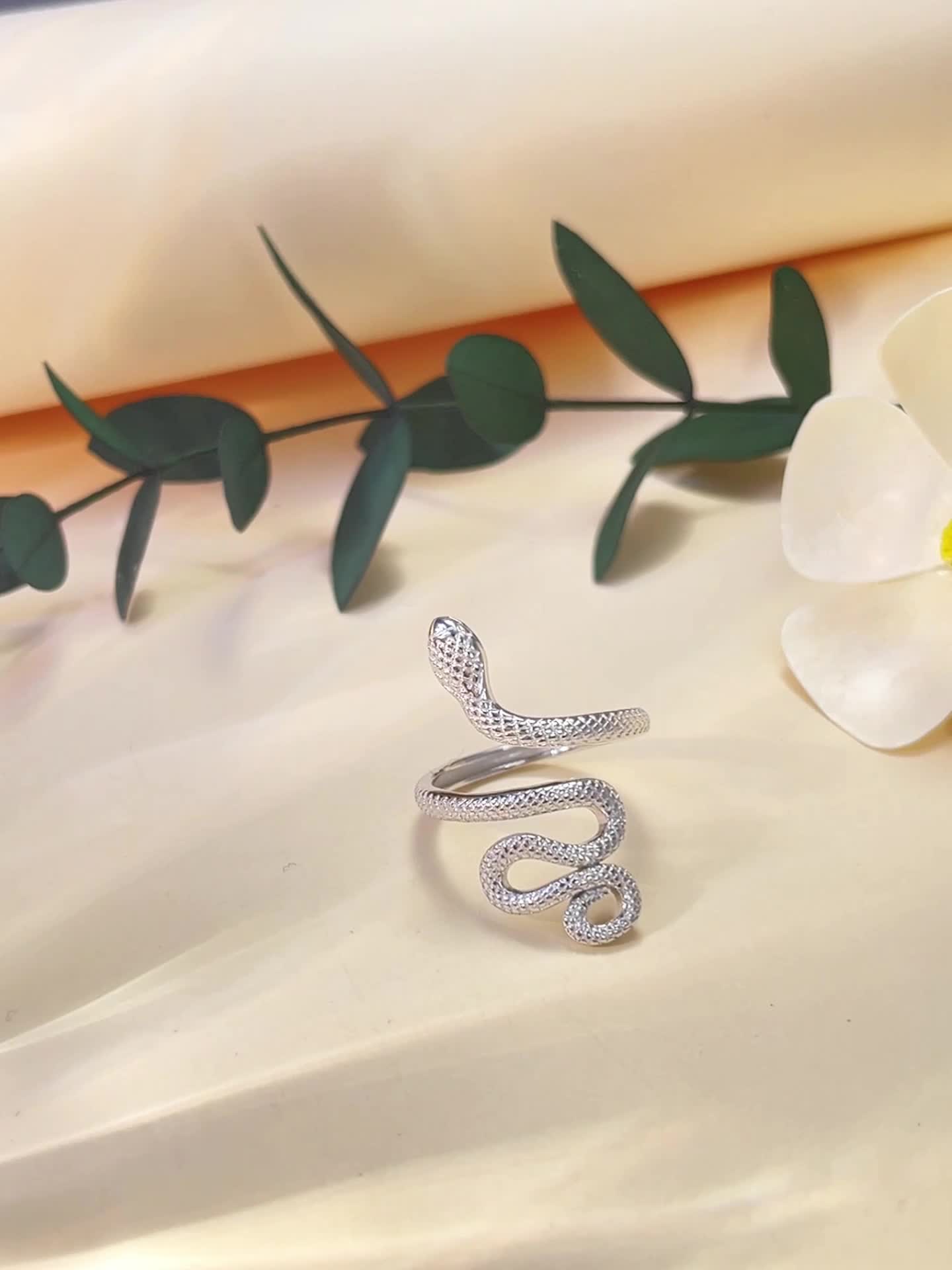 Women's 925 Sterling Silver Snake Ring