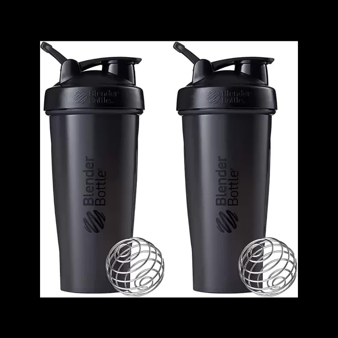 Water Bottle 20oz Whiskey and Pre-workout Shaker Bottle 