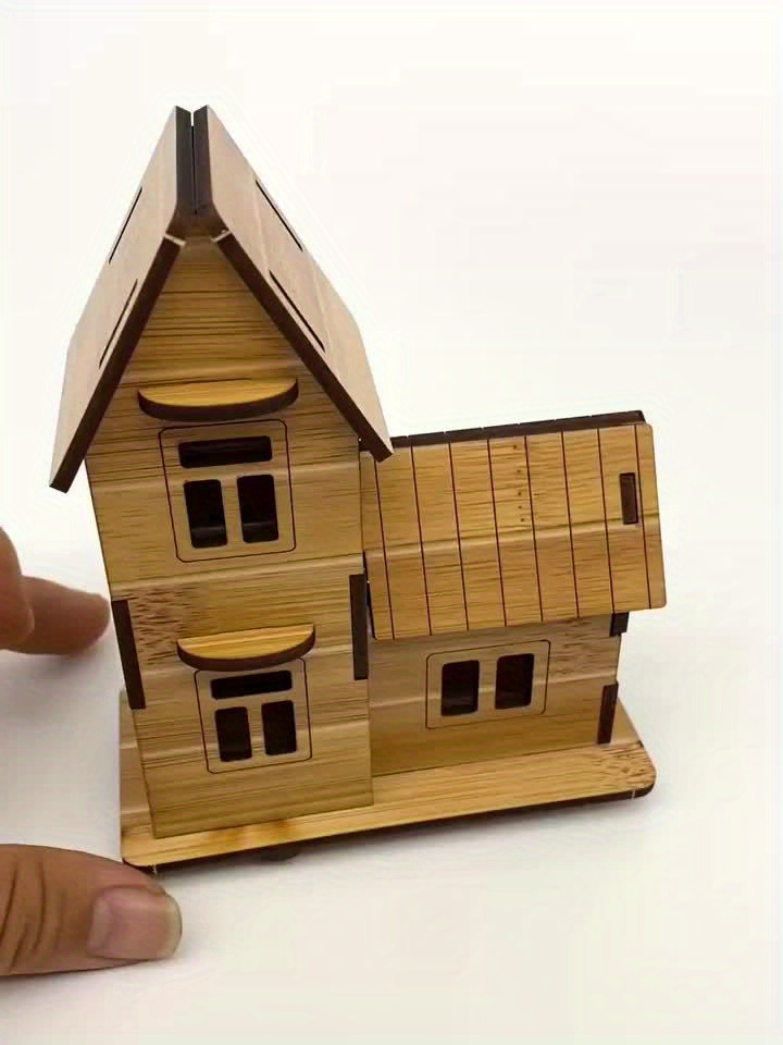 Puzzle 3d In Legno cottage Modelli Edificio Kit Puzzle - Temu Italy