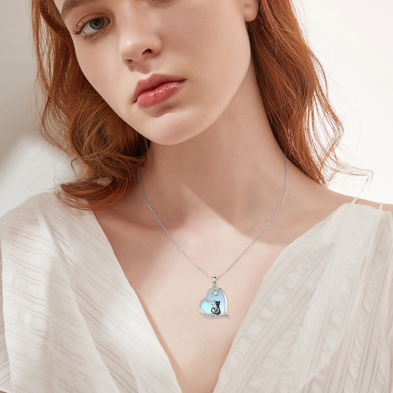 Women's S925 Sterling Silver Cat Pendant Necklace — Unique Gift