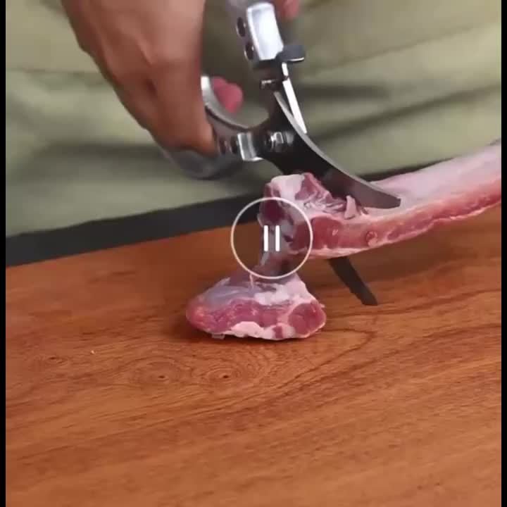 Heavy-Duty Stainless Steel Kitchen Shears with Spring Mechanism - Professional Meat, Poultry, Fish, Vegetables Cutting Shears - Sharp Blade & Ergonomic Handle - for 4 Heavy-Duty Stainless Steel Kitchen Shears with Spring Mechanism - Professional Meat, Poultry, Fish, Vegetables Cutting Shears - Sharp Blade & Ergonomic Handle - for - Image 4