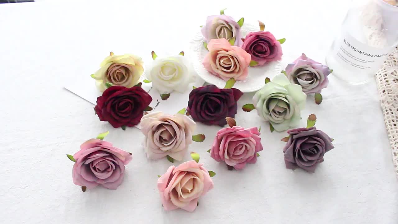 1set Set Fiori Artificiali Combo Box Rose Finte In Seta Rosa - Temu Italy