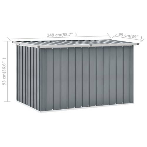 garden box gray 149x99x93 cm