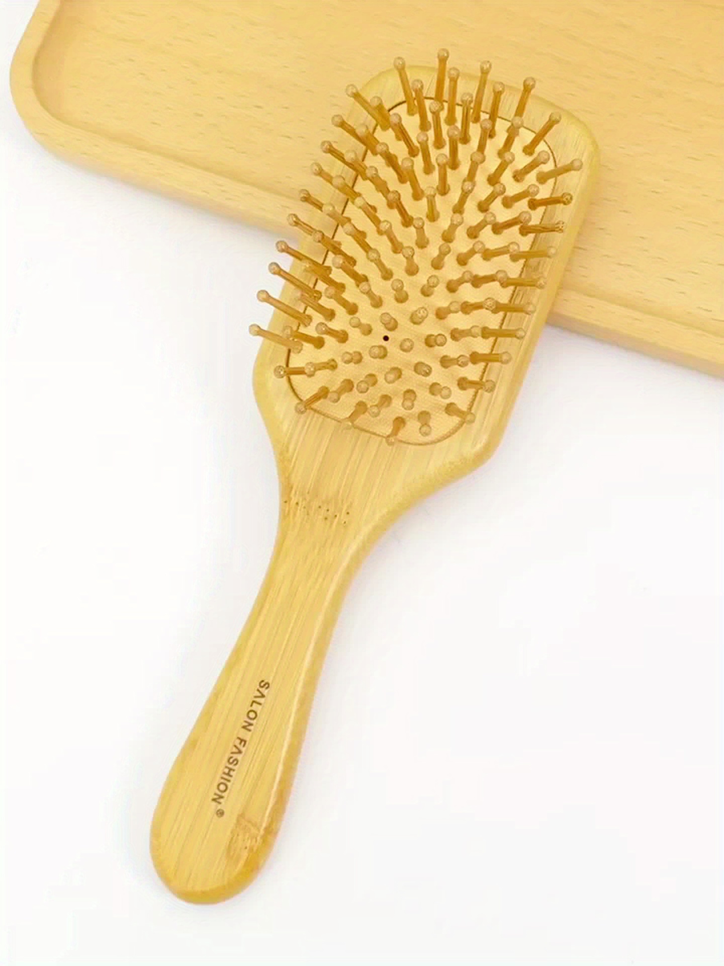 Cepillo de pelo de bambú cuadrado - Kunaq - Cosmética Natural y Ecológica