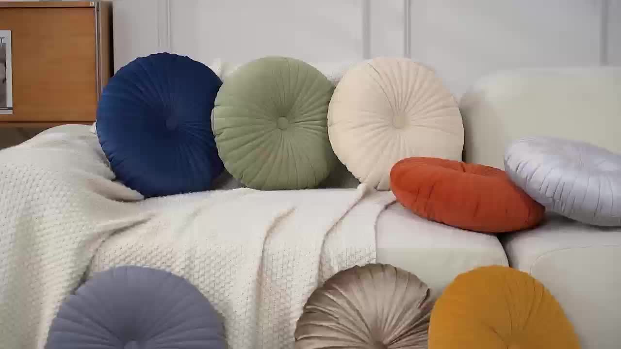 Round throw clearance pillows