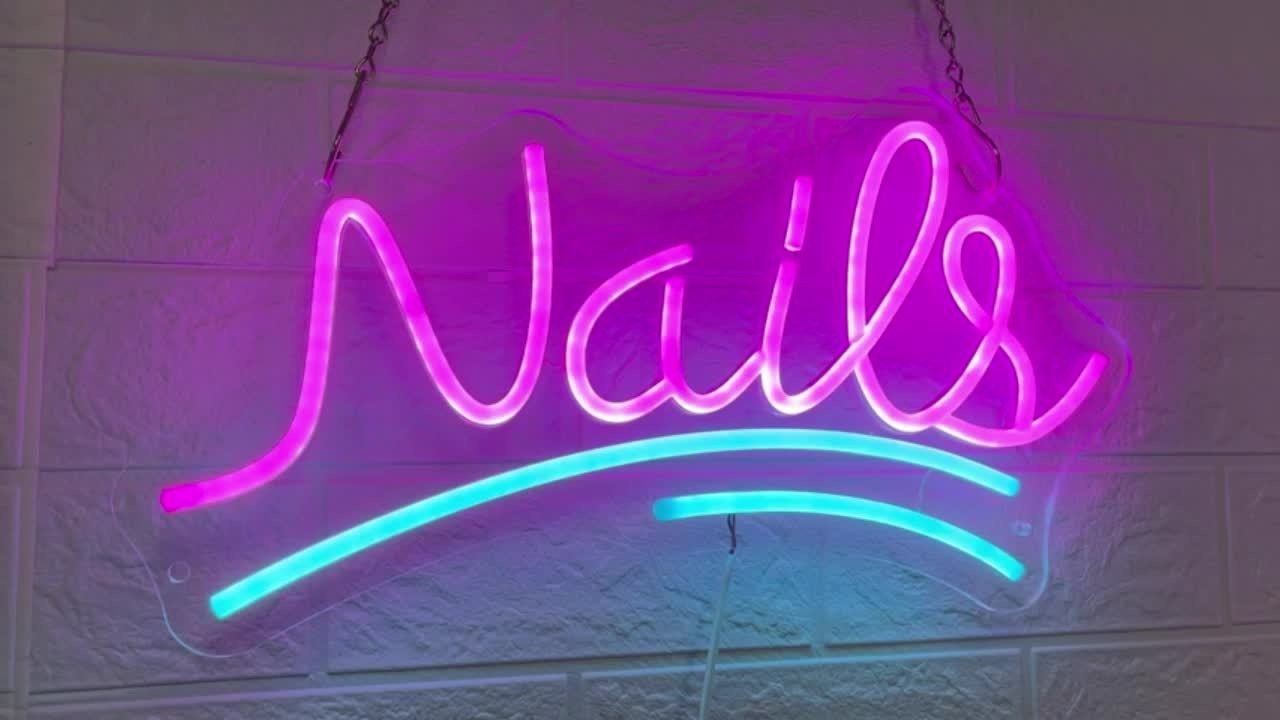 Yay It's Nail Day Neon Sign Light Nail Salon Novelty - Temu