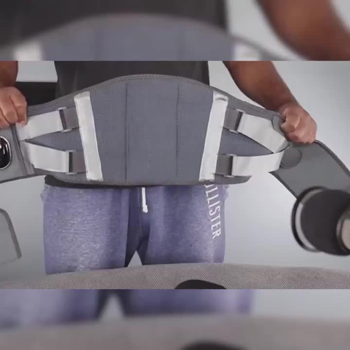 Wireless Heated Massage Belt with Lumbar Support, 3 Heating Modes