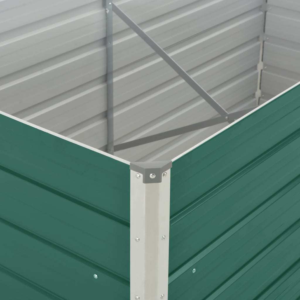 Raised Garden Bed 160x80x45 Cm Galvanised Steel Green Planter Box Outdoor, Standing Growing Bed Raised Bed For Gardening, Vegetables, Flower, Backyard