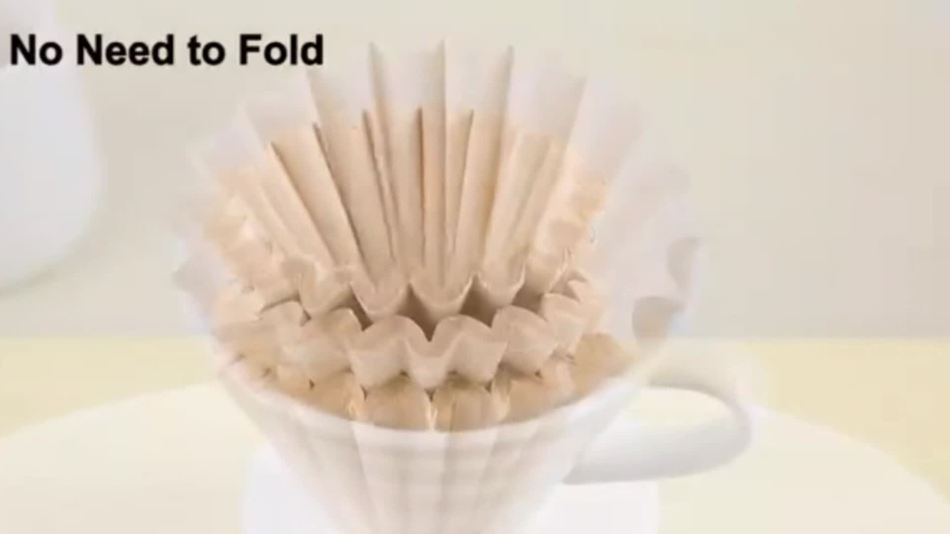 YARDWE 100 hojas de filtro de café americano, filtros de té, taza portátil  de papel expreso, filtros de café, filtro de café, cesta de filtro, para
