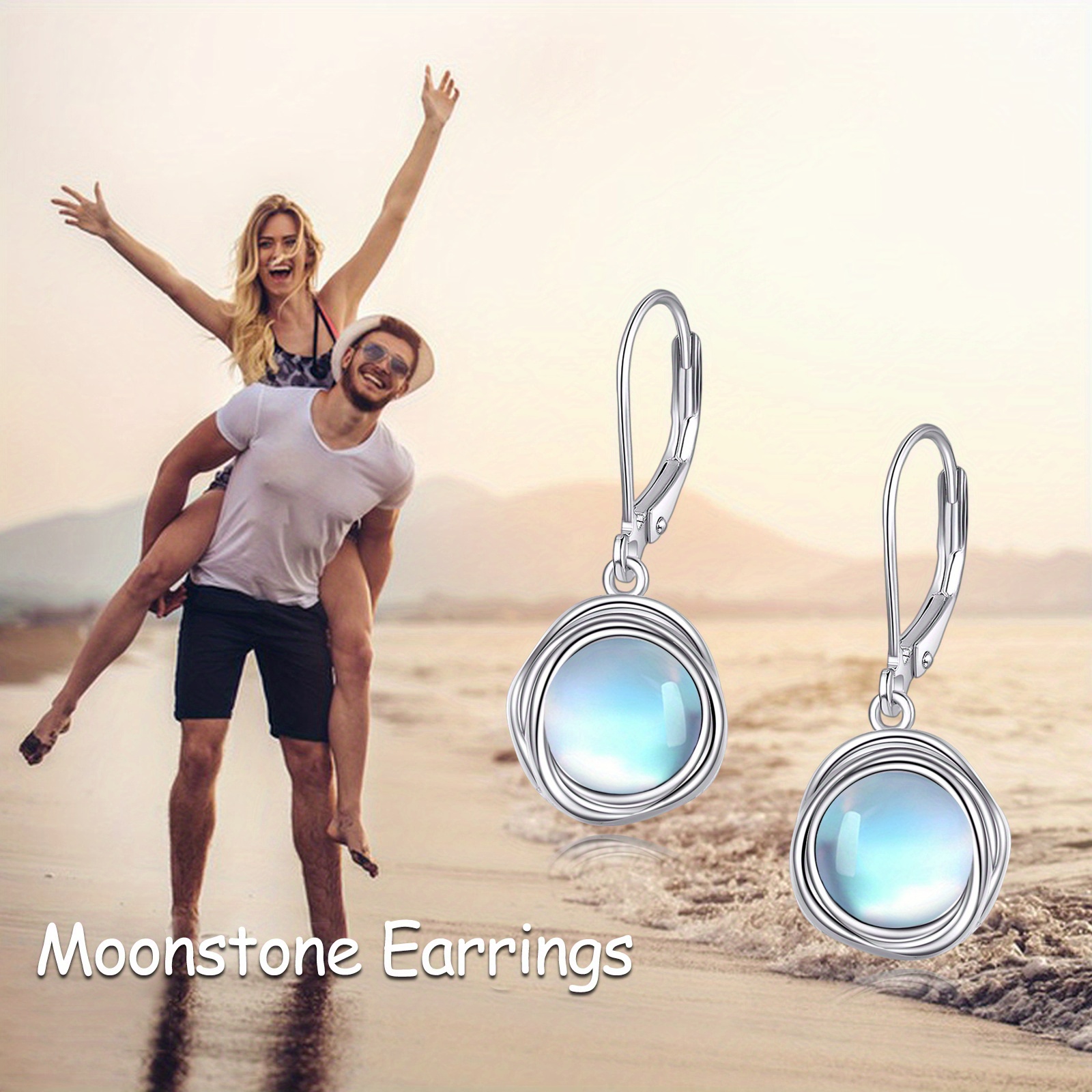 synthetic   earrings dangle for women 925 sterling silvery leverback earrings for women synthetic   jewelry Product details 2
