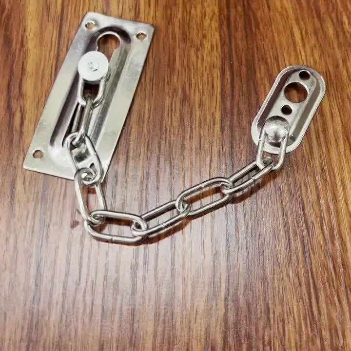 3pcs Stainless Steel Door Chain Lock Guard