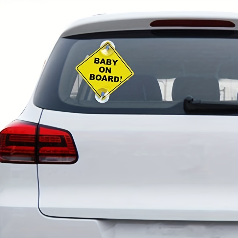 Custom Safety Signage  Baby On Board Sticker Sign - 4 Pack