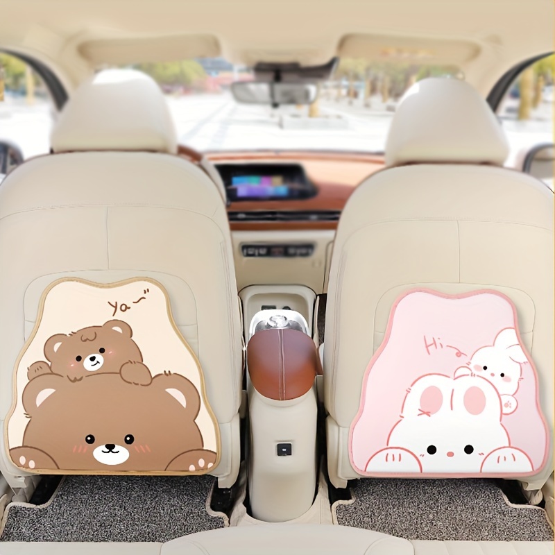 Car Seat Cushion: Plush Winter Cover With Heating Pad Bear - Temu