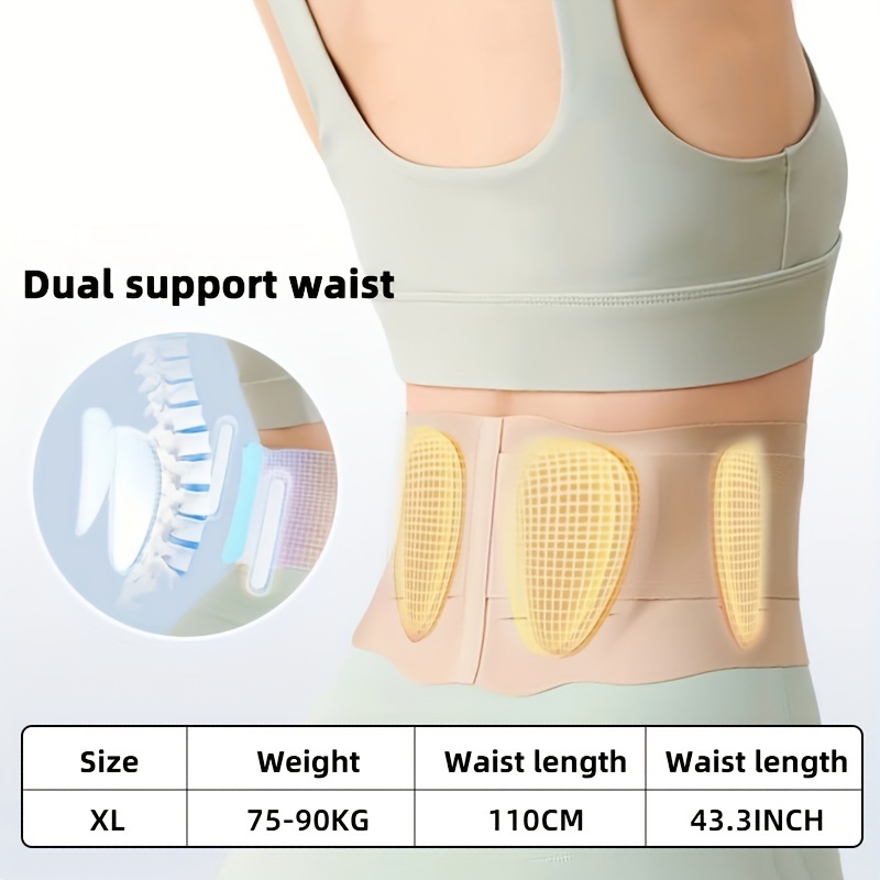 XXL Breathable Back Support Belt for Men & Women Anti-Skid Lumbar Support  for Heavy Lifting & Herniated Discs