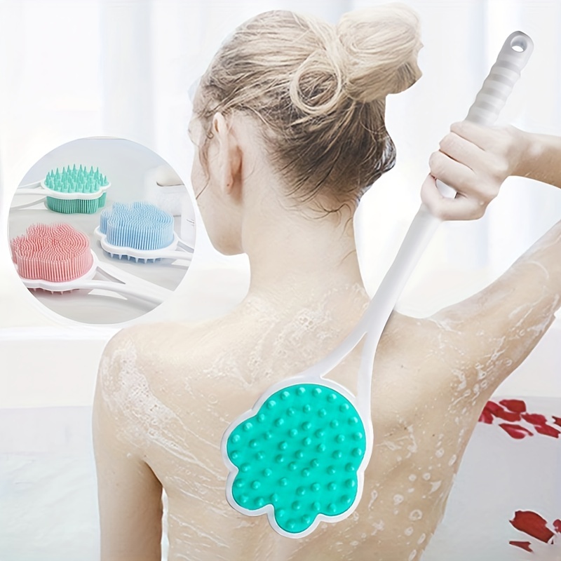 Bathroom Back Scrubber Hands-free Wall Back Exfoliator Cleaning Brush For  Shower Self-adhesive Dead Skin Cleaner Shower Brush - Bath Brushes, Sponges  & Scrubbers - AliExpress