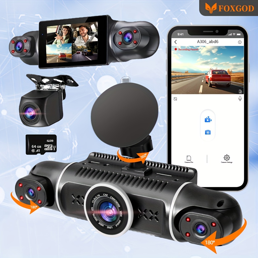 4k Dual Dash Cam With Screen 1440p +1080p Daul Way - Temu