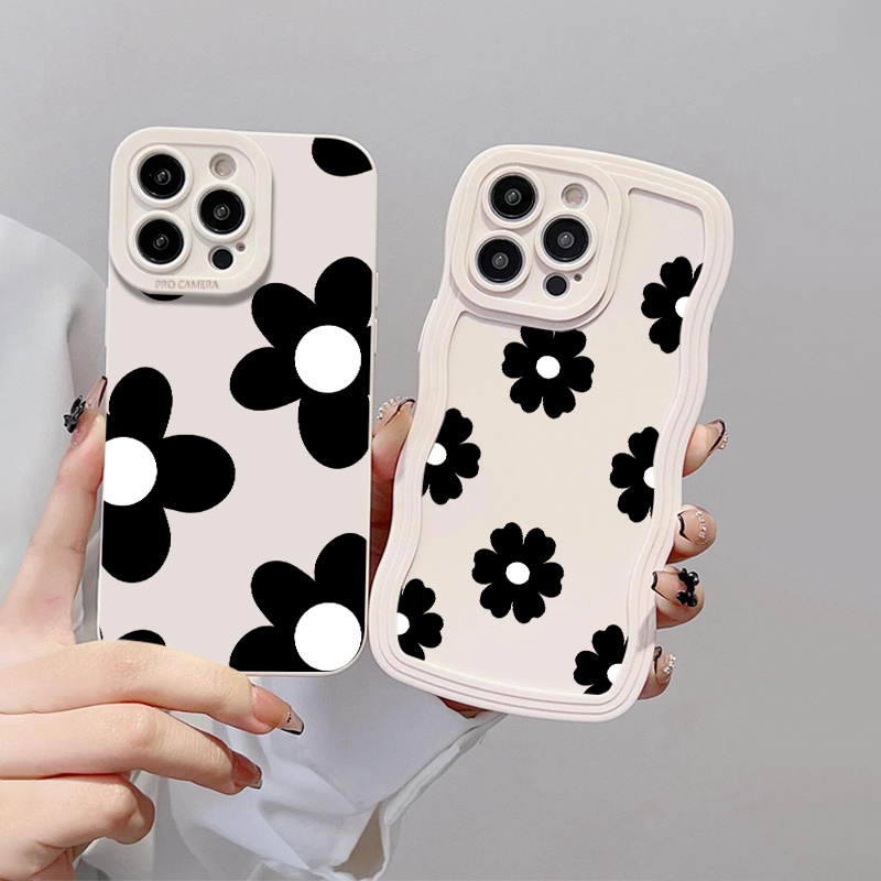 Sweet stripe checkerboard lucky Love art lens Phone Case For iPhone 14 13  11 12 Pro Max Xr Xs Max X 7 8 14 Plus case Cute Cover