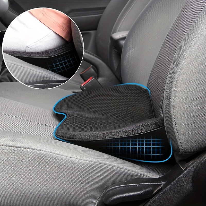 Mesh Plush Lumbar Support Car Seat Cushion For Driver Memory Foam Auto Seat  Back Pain Cushion