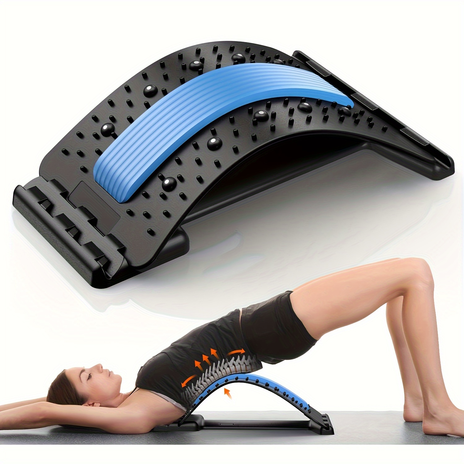Dispositivo de soporte lumbar para dispositivo de alivio del dolor de  espalda baja 3 ajustes ajustables para dispositivo de camilla de espalda