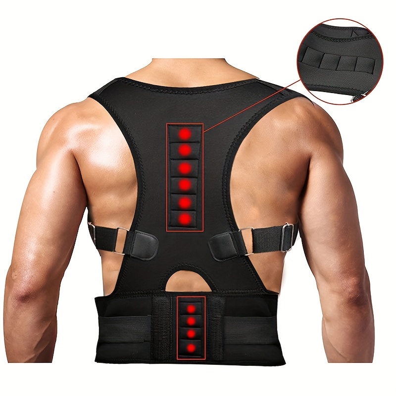 1pc Adjustable Posture Correction Belt: Get the Right Alignment with  Shoulder Back Brace & Postural Fixer Tape!