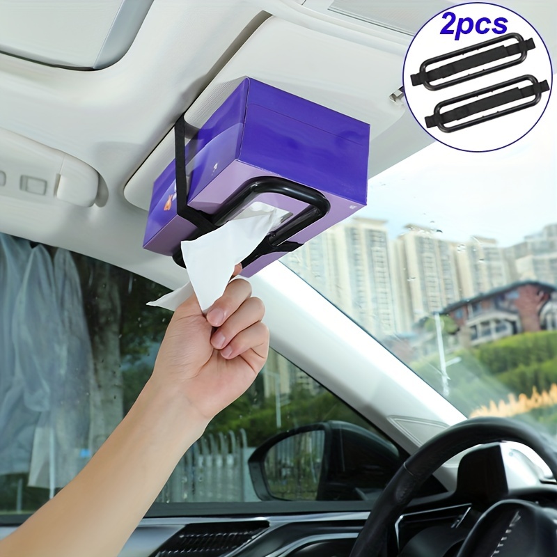 Original design of multifunctional car tissue box Car Sun Visor Tissue Box  Holder Auto Interior Storage Mask Storage Box Decorat