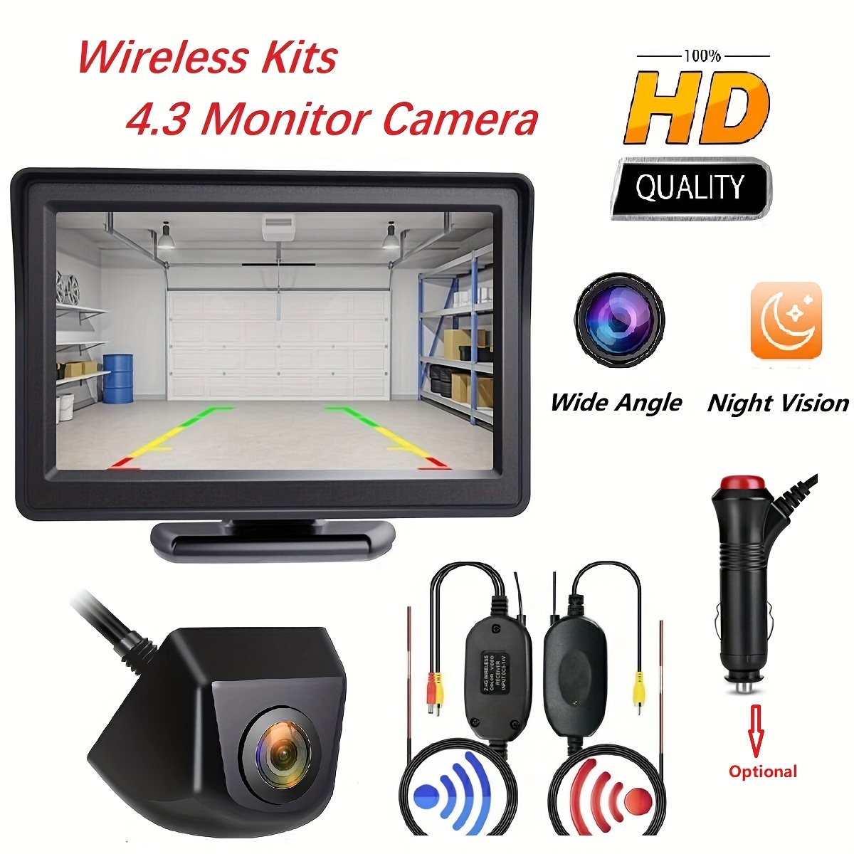 Mise À Niveau Du Moniteur De Caméra De Recul 7''HD 1080P IP68 Caméra De  Recul Étanche Pour Camion Remorque Semi-remorque Boîte Camion RV  Camionnette - Temu France