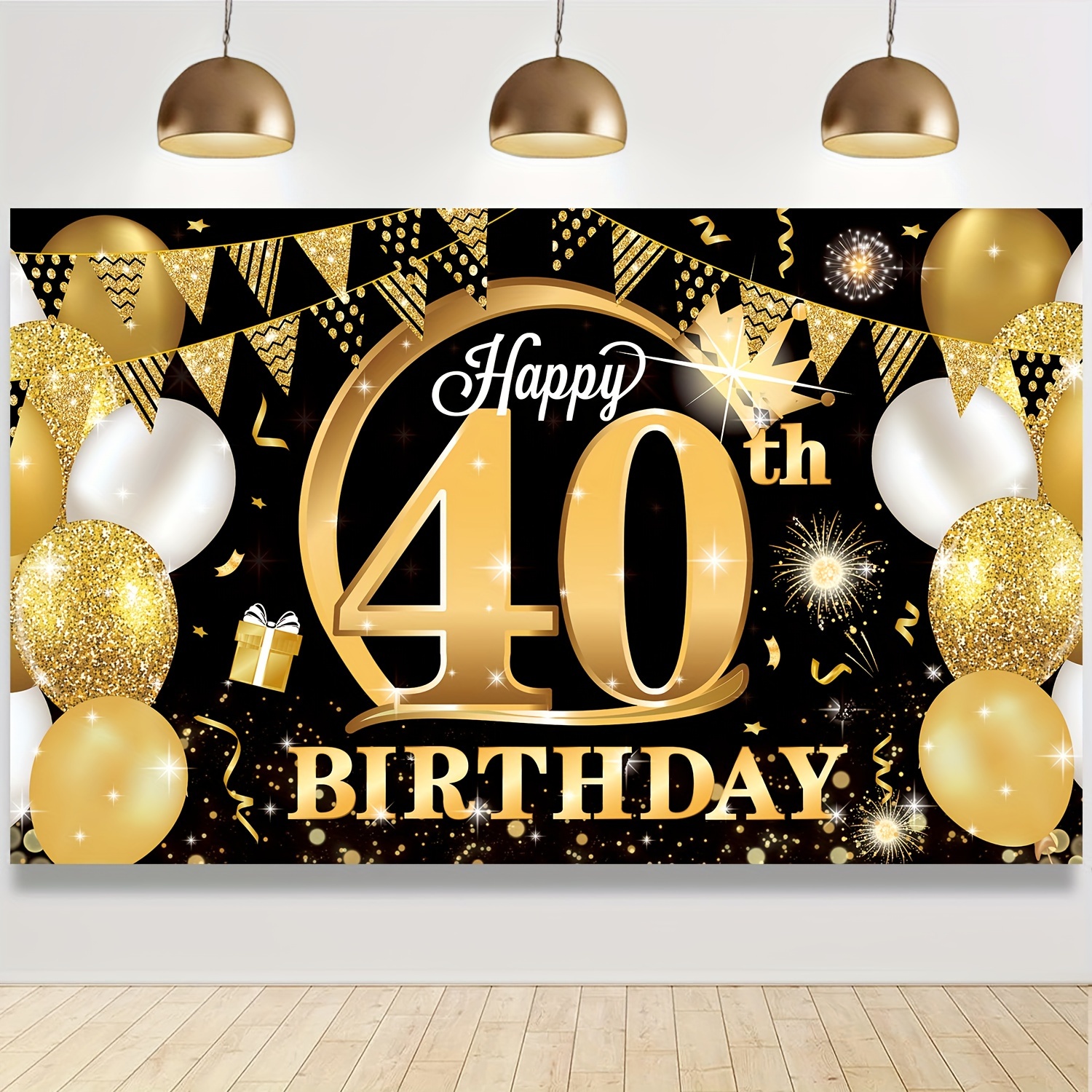 Banda para cumpleaños de 40 años: banda de cumpleaños número 40 con  purpurina color oro rosa para cumpleaños n.° 40; cumpleaños «40 &  Fabulous»;