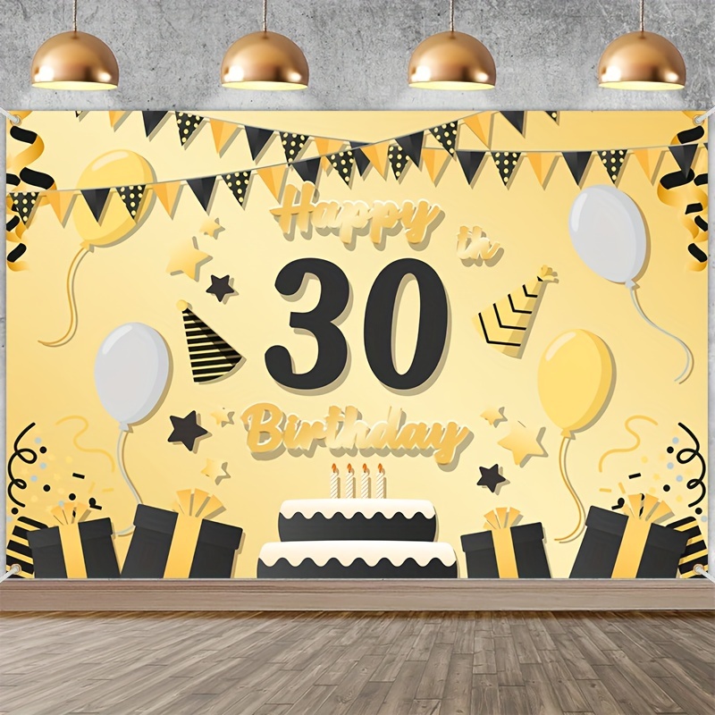 Decoraciones de cumpleaños número 30 para mujer, decoración de fiesta de  cumpleaños número 30 color oro rosa para ella, kits de carteles de feliz