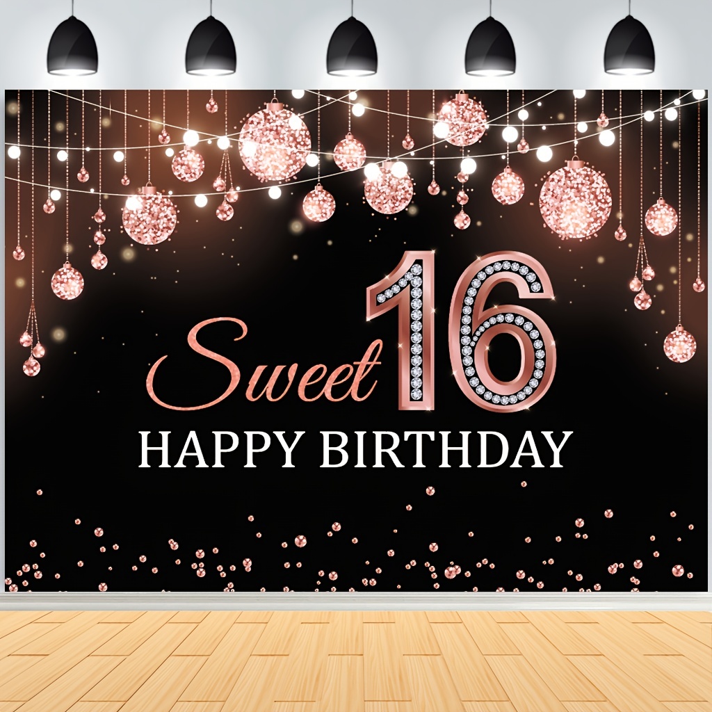  Decoraciones de cumpleaños número 15 para niñas y niños,  suministros de fiesta de cumpleaños morados para adolescentes, pancarta de  feliz cumpleaños, decoración de tarta, banda de cumpleaños morada, :  Juguetes y