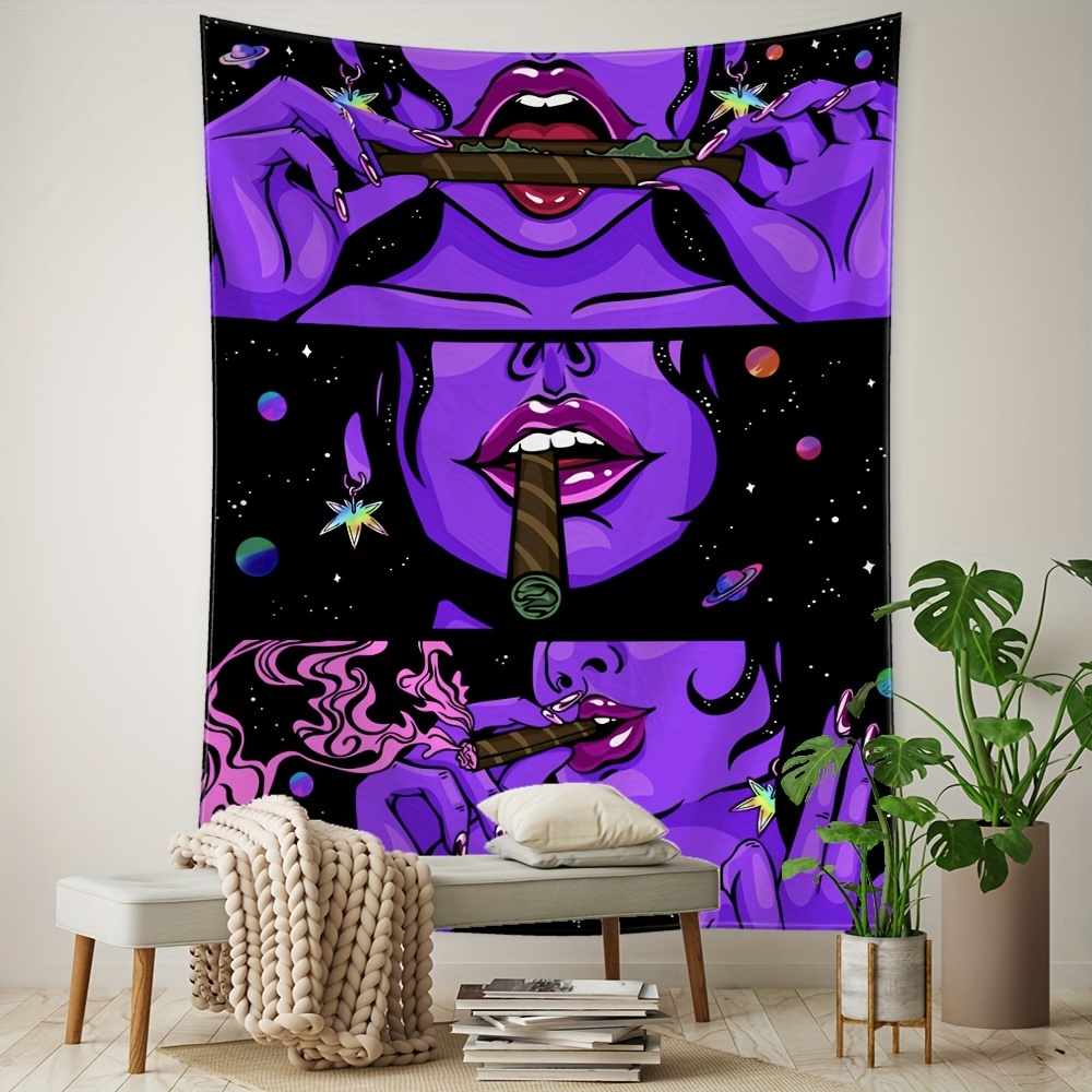 1pc TV Women Tapestry Wall Hanging For Room, Tie Dye Tapestry, Wall Hanging  Dorm Decor, Bedroom Tapestry, Room Decoration Background, With Free Instal