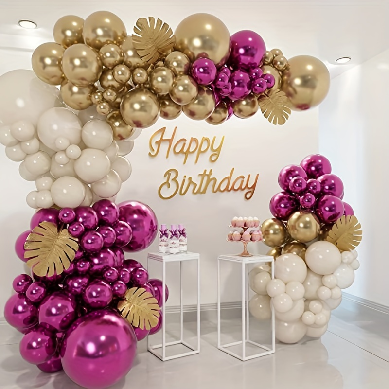 Fondo de fiesta de feliz 40 cumpleaños para mujer, pancarta de flores de  oro rosa, Fondo de 40 años y 40 días, tacones altos de diamante