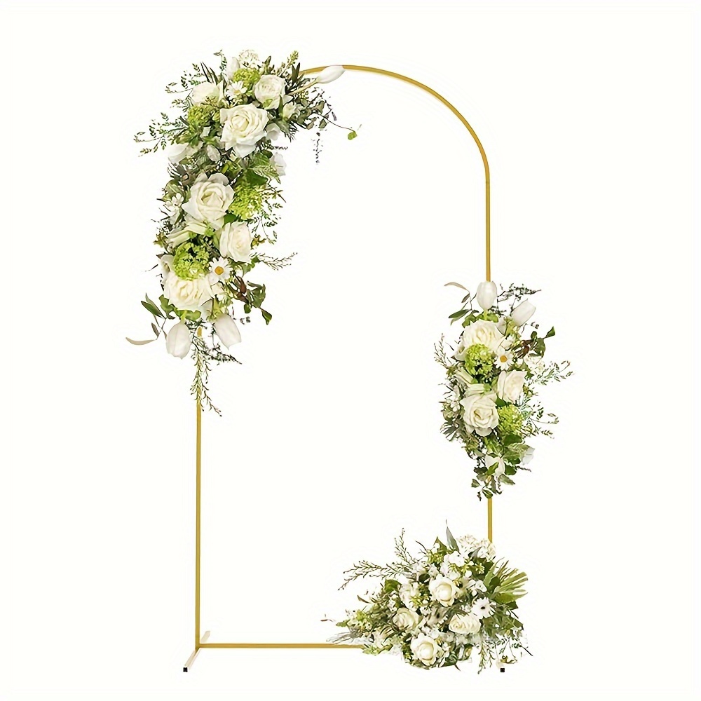 Square Metal Wedding Arch Welcome Sign Stand Flower Archway Post Backdrop  Stand for Bridal Shower Baby Shower Ceremony Decor - AliExpress