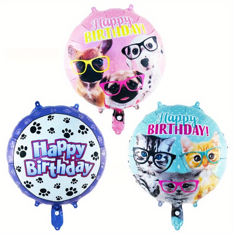 1 Set Pet Adorable Saliva Tissue Hat Latex Balloons Birthday Party