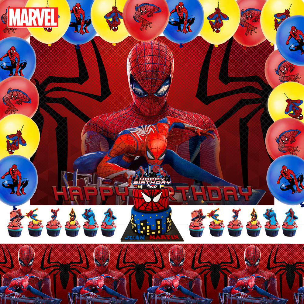 6 globos rojos de número 3 con temática de superhéroe Spiderman, globos de  cumpleaños de 32 pulgadas, globos de cumpleaños de Spiderman para niños