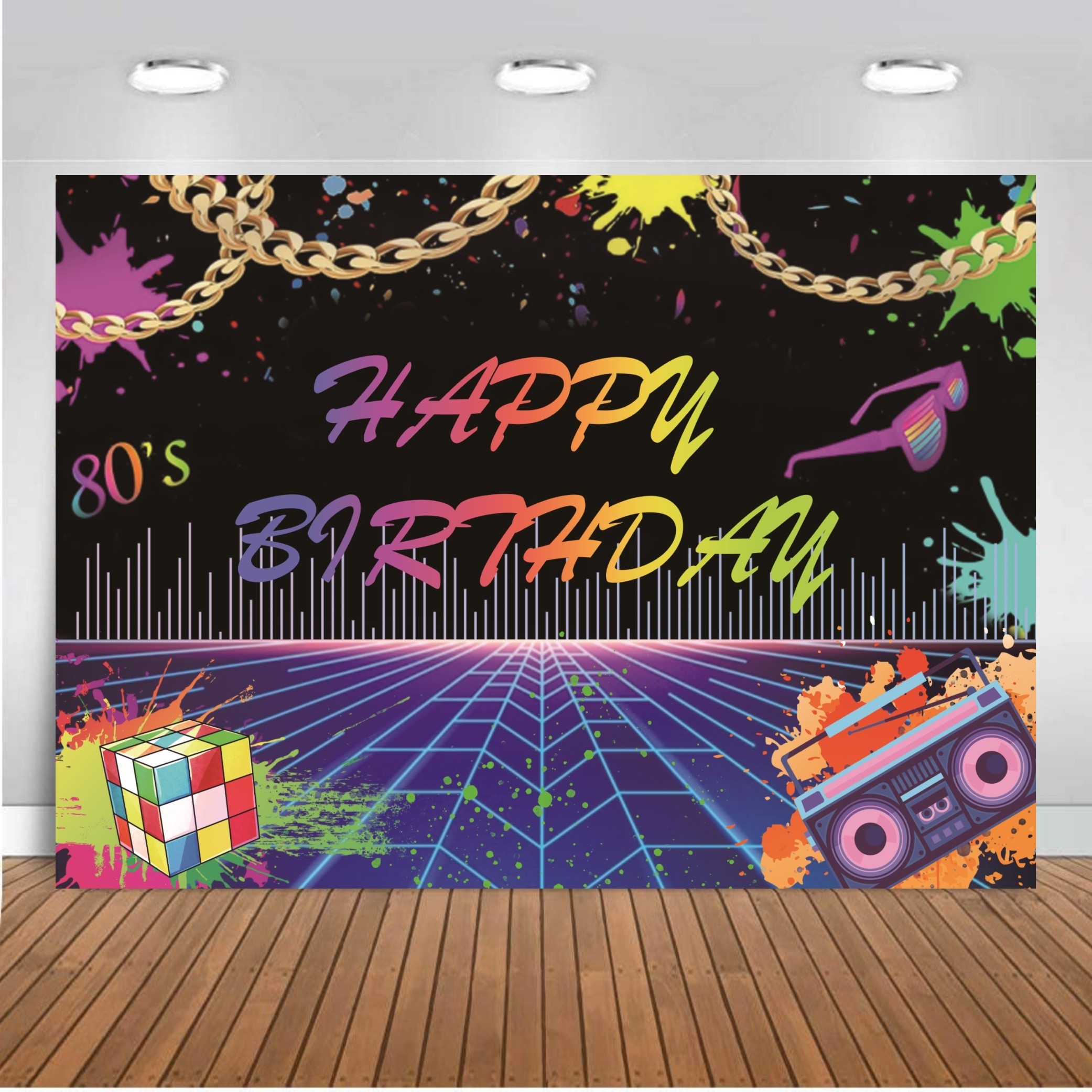 Hip-Hop Graffiti Glow-in-the-Dark Party Birthday Party Ideas, Photo 8 of  29