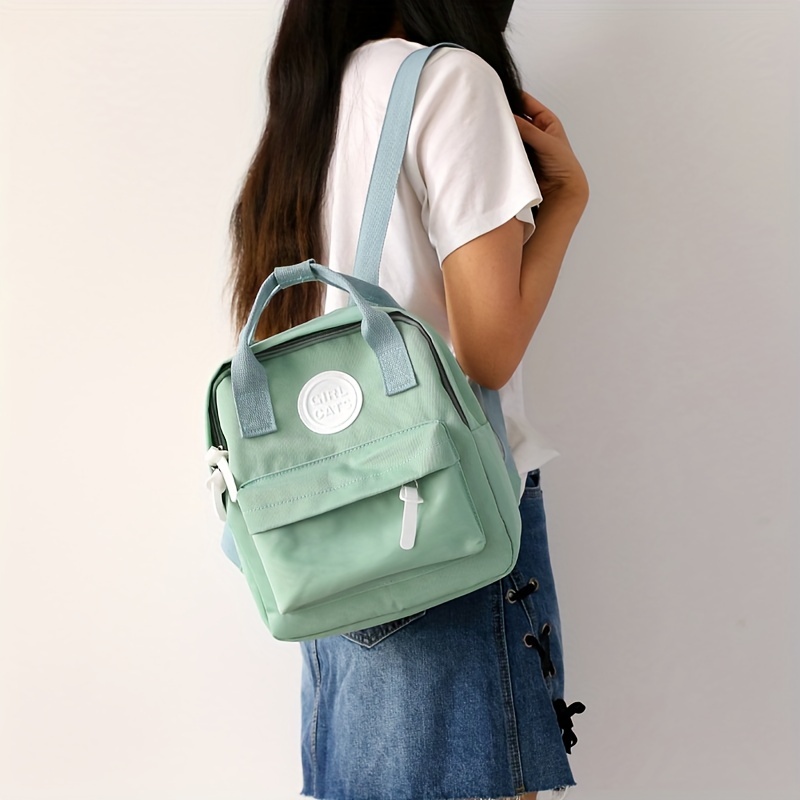 New Preppy Style Double Shoulder Bag Student Backpack, Simple And Casual  Outdoor Couple Backpack, Simple White Drawstring Bag, Fashion Plaid Pattern  Bag - Temu Cyprus