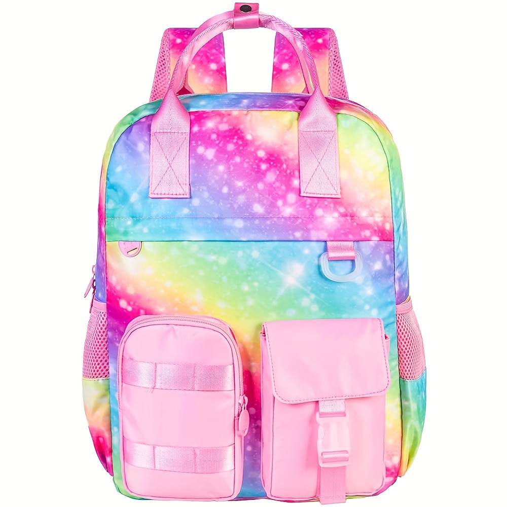 Mochila de unicornio para niñas, mochila para niños de 16 pulgadas, color  rosa, bolsa escolar ligera para niños para primaria, Rosado, Mochilas lindas