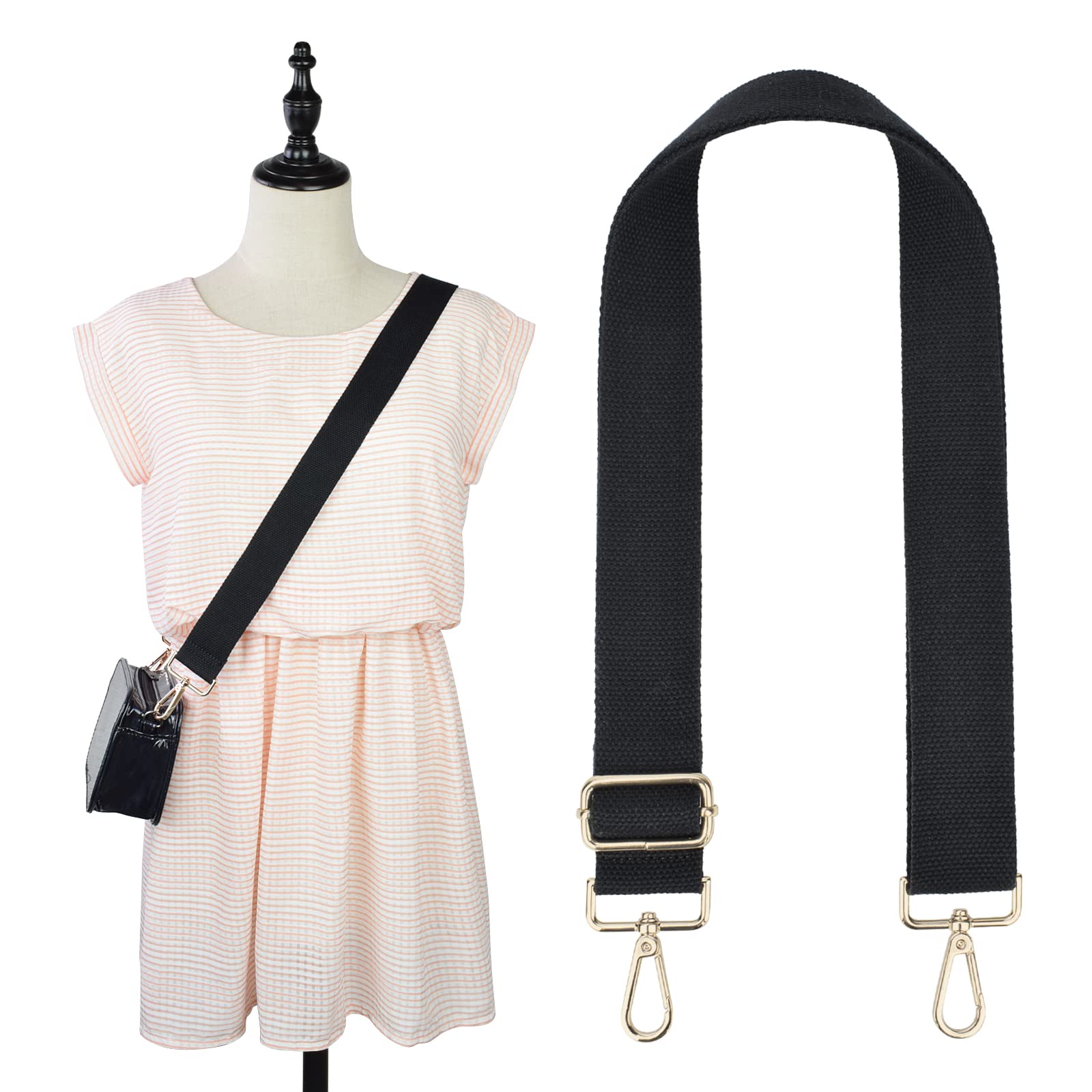 Pu Leather Purse Strap, Adjustable Strap For Handbag, Crossbody Bag Strap,  Shoulder Bag Strap - Temu