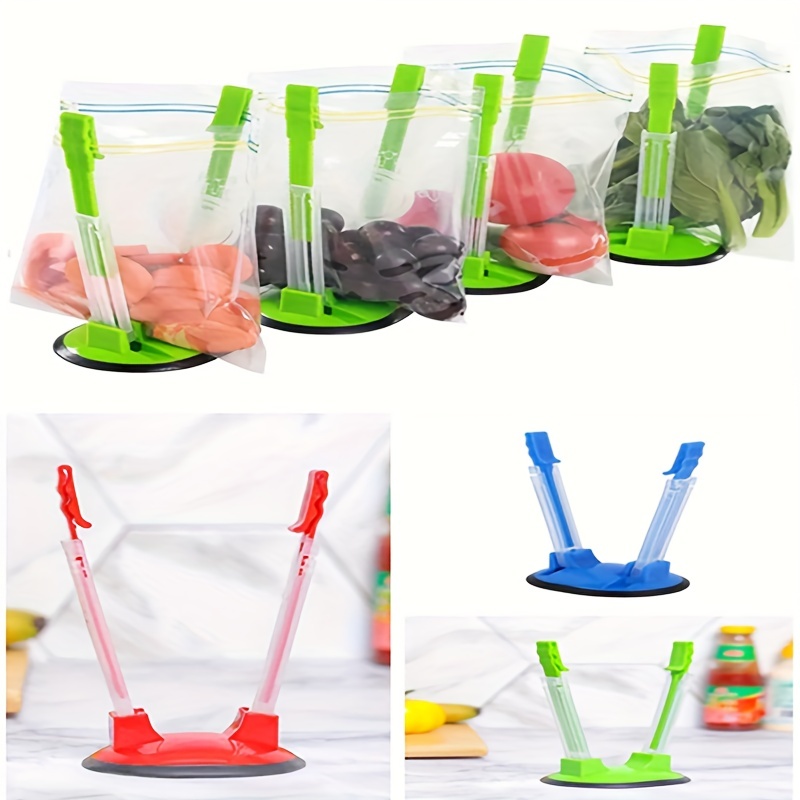 Food Storage Bag Holder For Zipper Closure Bag,Baggy Rack Stand