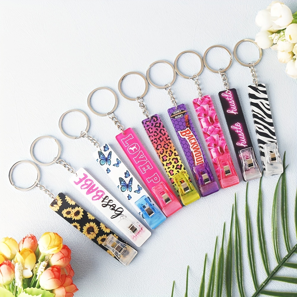 Card Grabber Keychain For Long Nails, Fashion Credit Card Puller