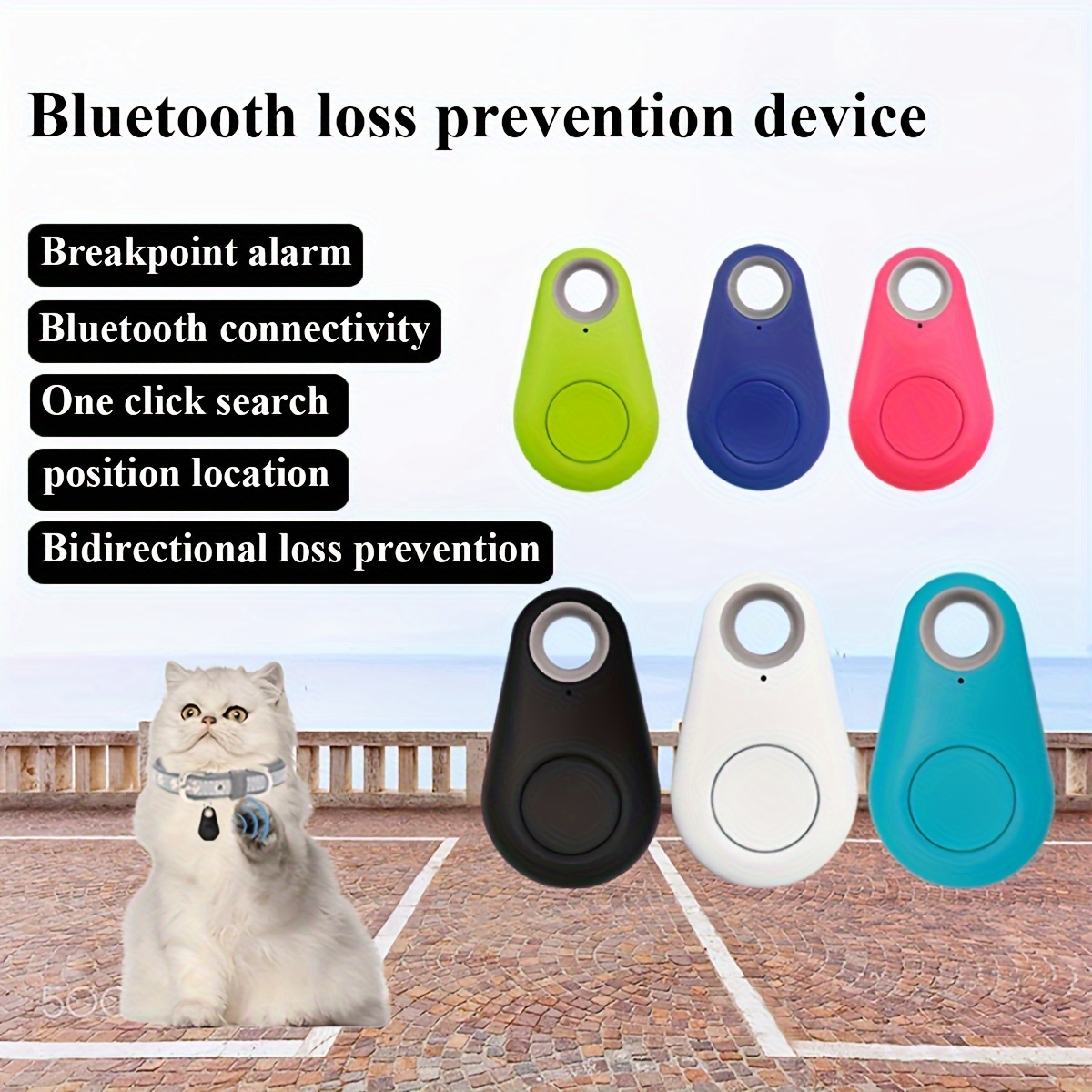 Comprar Localizador GPS antipérdida con Bluetooth 5,0, rastreador para  niños, mascotas, cartera para llaves, coche, perro, gato, bolsa, equipaje,  alarma antipérdida