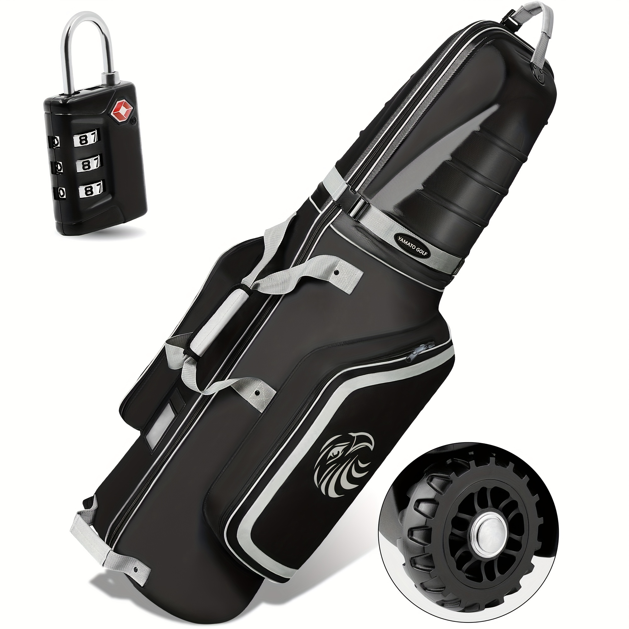 Golf Travel Bags For Airlines With Wheels Padded Around Top Golf