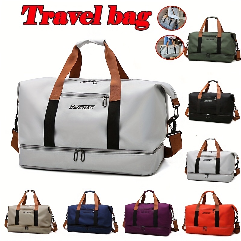 Expandable Travel Luggage, Sports Handbag & Wash Bag, Fitness Bag, Women's  One Shoulder Weekend Overnight Bag - Temu Italy