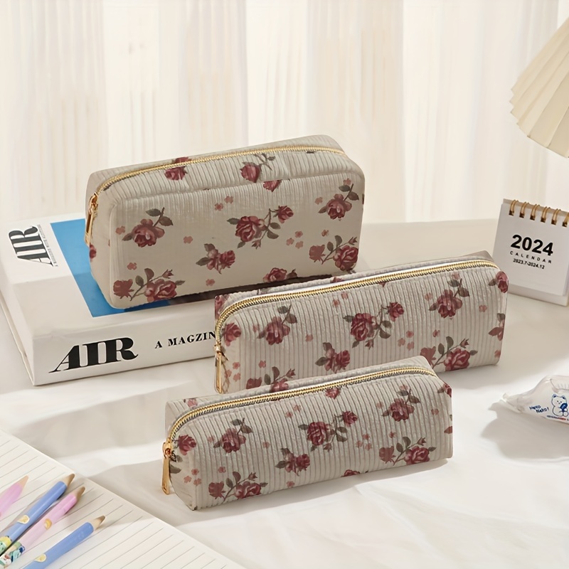 Floral Pencil Case - Temu