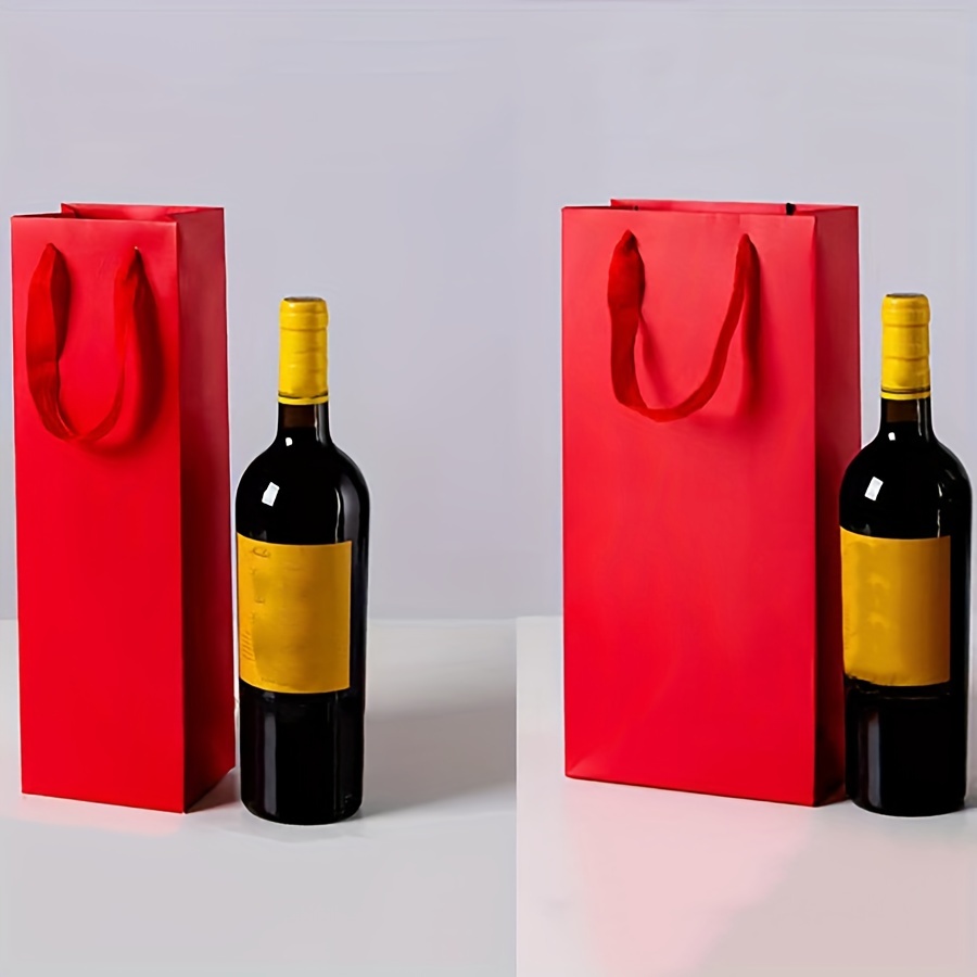 10 Piezas Bolsa Botellas Vino Tinto Bolsa Papel Kraft Sola - Temu Chile