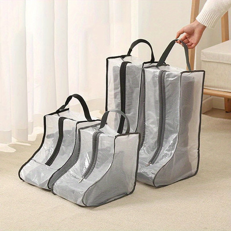 Simple Hounstooth Shoe Bag For Travel Bolsa De Zapatos - Temu