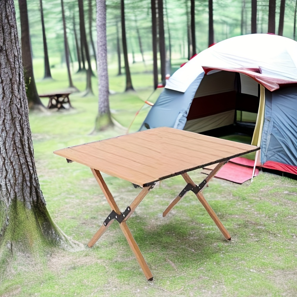 acampar al aire libre plegable Estante de almacenaje , madera maciza  multicapa camping Estante de almacenaje, Moda de Mujer