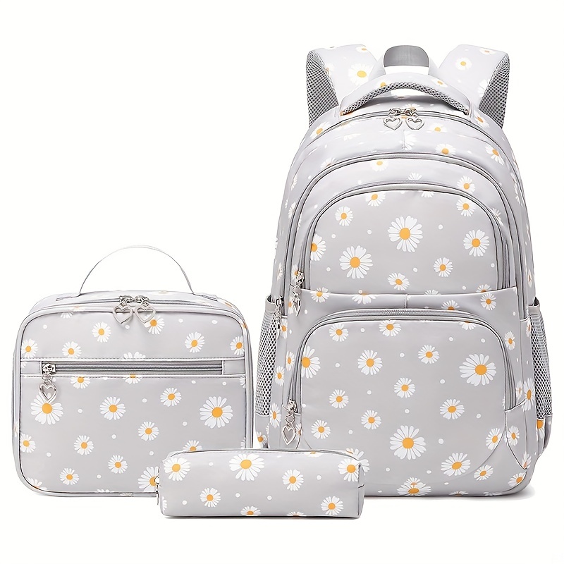 Gray Letter Print Large Capacity Backpack, Lightweight Portable Student  Schoolbag, Suitable For Commuting, Going Out Travel, Students To School,  Birthday Gift, Christmas Gift, Halloween Gift Holiday Gift - Temu